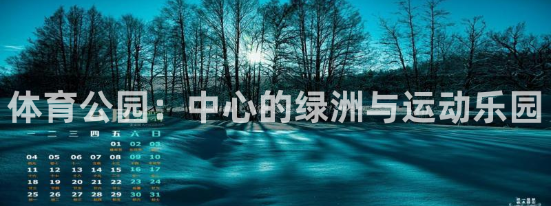意昂体育4娱乐：体育公园：中心的绿洲与运动乐园