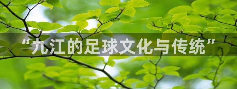 意昂4娱乐下载：“九江的足球文化与传统”