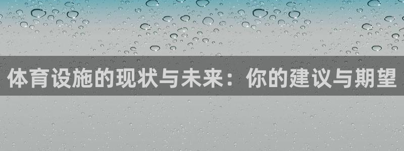 意昂体育4平台APP：体育设施的现状与未来：你的建议
