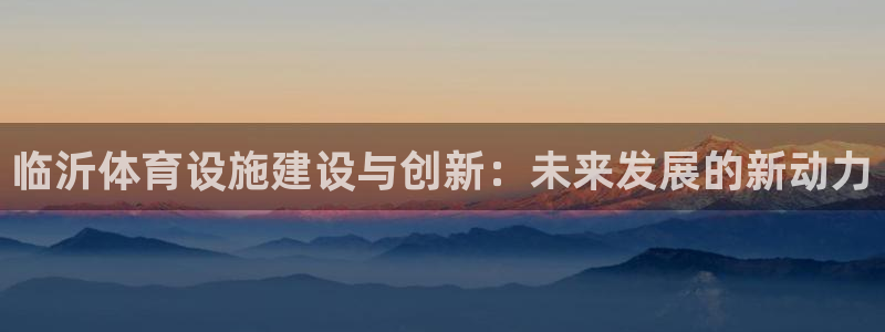 意昂4五金厂：临沂体育设施建设与创新：未来发展的新动